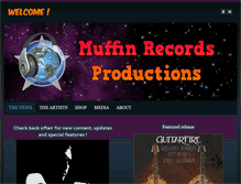 Tablet Screenshot of muffinrecordsproductions.com